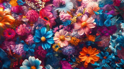 Symphonic Bloom Explosion Dances Across Saturated Chromatic Depths