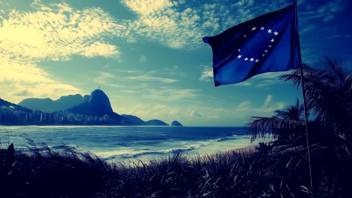 Azure Dreams Meet Coastal Sentinel Shores.