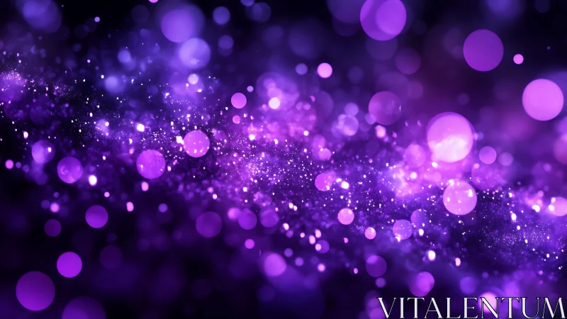 Violet bokeh nebula drifting across deep cosmic void.