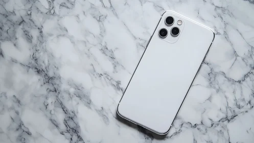 Silver Tech Dreams Resting on Marble Canvas.