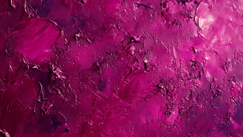 Textured magenta abstract oil paint with bold strokes.