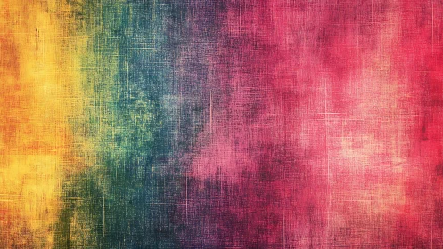 Textured multicolor gradient with crosshatched distressed surface