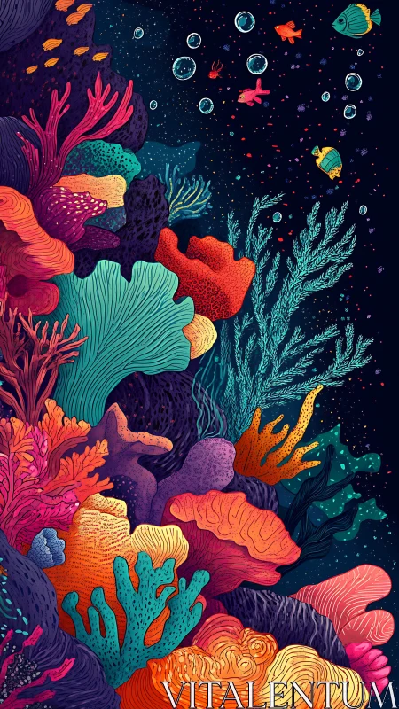 Colorful coral garden alive with playful undersea magic.