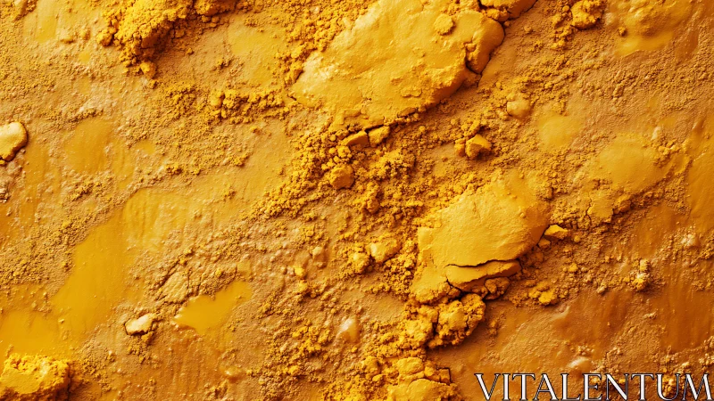 Granular yellow pigment captured in high-resolution macro study