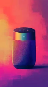 Smart Speaker Renders with Vibrant Gradient Glow.
