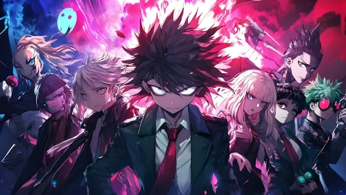 Storm-eyed academy misfits ignite neon skylines together.