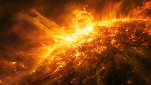 Solar photosphere with high-energy coronal mass ejection erupting