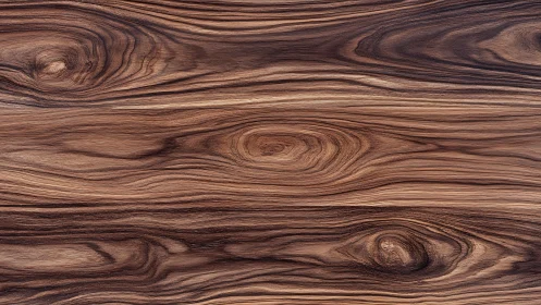 Wood surface displays linear grain flow with elliptical knots