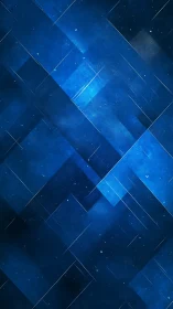 Geometric blue abstract background with layered rectangles.