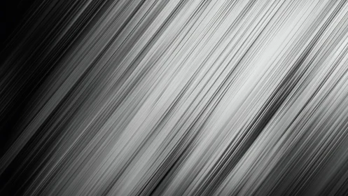 Monochrome diagonal motion lines create metallic streak field