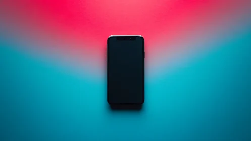 Smartphone Against Gradient Backdrop.