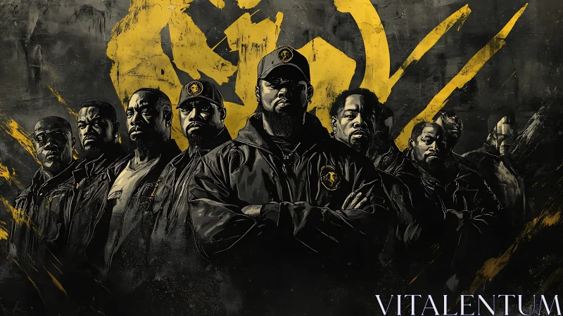 Gritty Street Crew United in Shadows and Gold