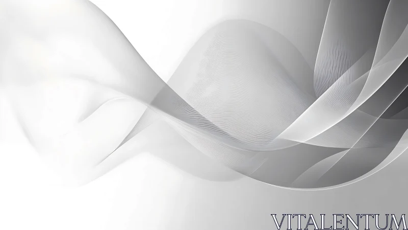 Soft gray ribbon waves drifting through quiet daylight.