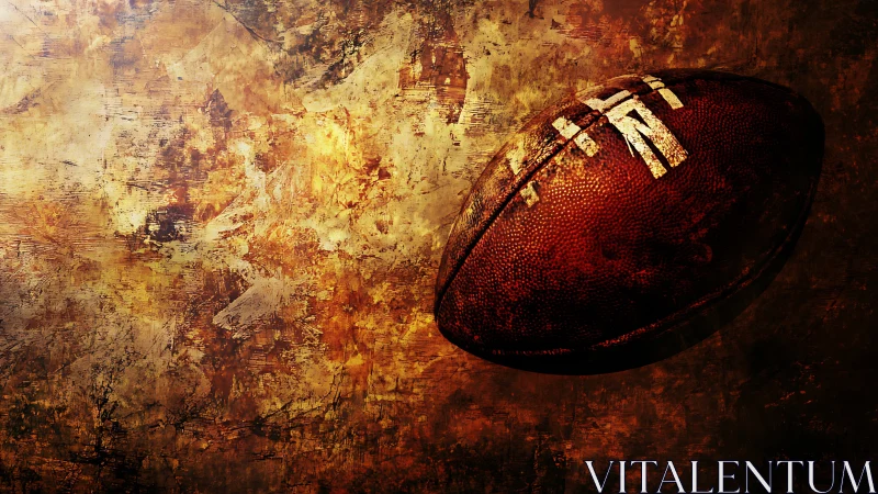 Leather comet spins through a storm of molten brushstrokes