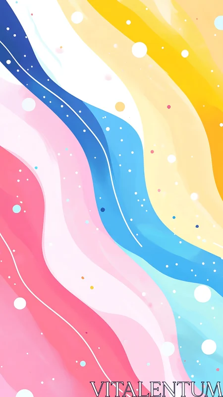 Pastel rivers of color drifting through a playful sky.