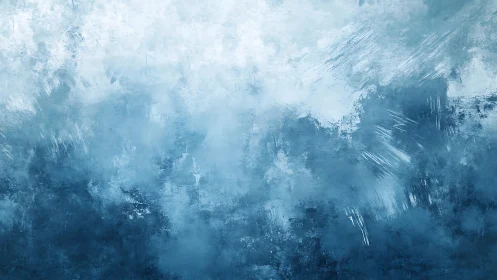 Abstract blue textured background with soft brush strokes and gradient.