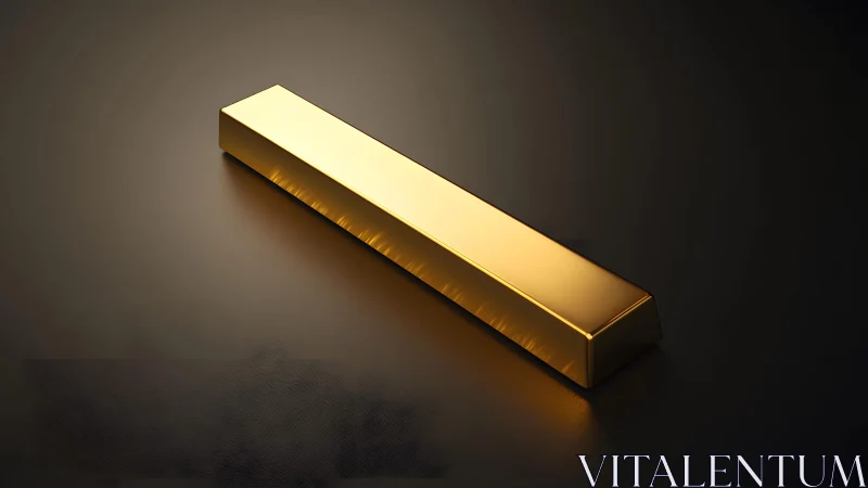 Shiny gold bar on dark background, minimalist premium style. Shiny gold bar on dark background, minimalist premium style.