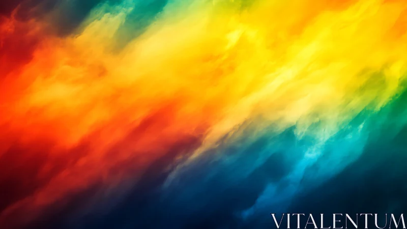 Diagonal gradient of blended multicolor abstract digital background.