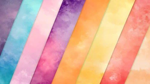 Diagonal pastel stripes blend soft clouds and gradients.