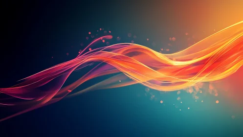 Soft ribbons of light drifting through a twilight glow.