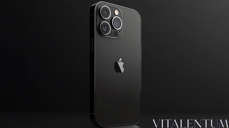 iPhone 13 Pro Max space black render with triple camera array