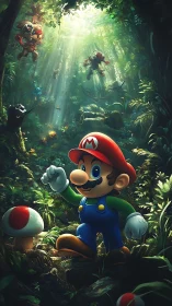 Plumber Ventures Deep: Jungle Quest Through Neon Fungi.