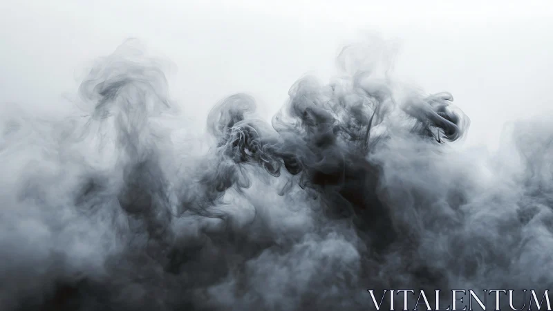 Soft gray smoke swirling into quiet abstract shapes.