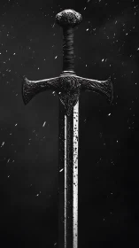 Steel remembers storms while the engraved sword stands ready