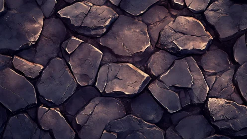 Procedurally rendered stone floor with beveled edges and occlusion