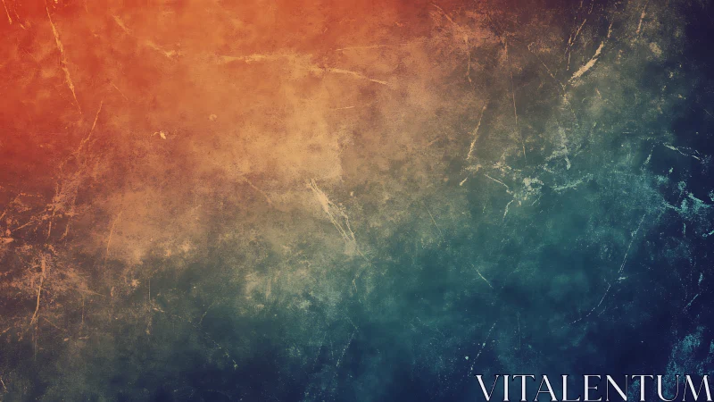 Textured bicolor gradient background with distressed overlay treatment.