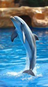 Bottlenose dolphin vertical breaching kinematics in pool environment.