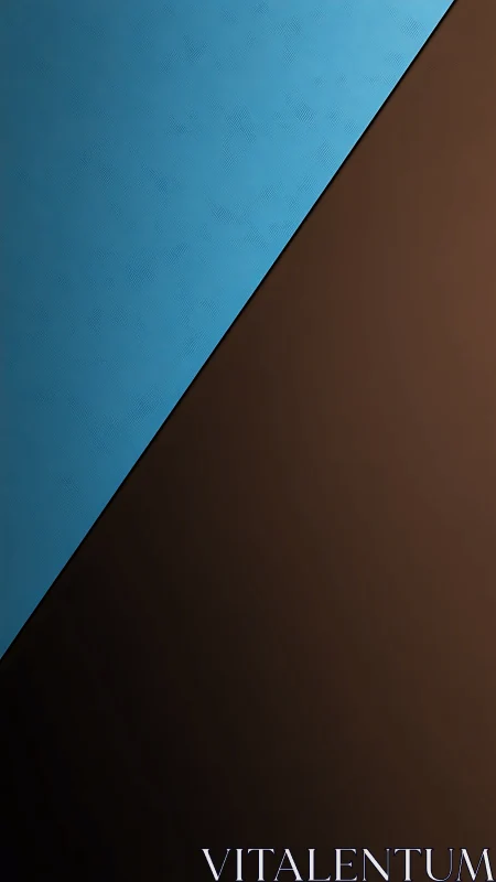 Diagonal blue and brown geometric textured minimalism.