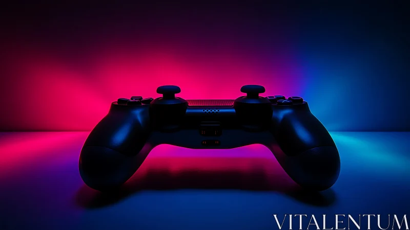 Gaming Controller Glows with Neon Lighting Energy