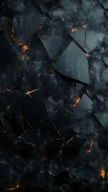 Molten Fractured Substrate with Incandescent Rupture Patterns and Thermal Luminescence. Abstract.