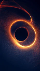 Solar filament whirl loops around a midnight digital void