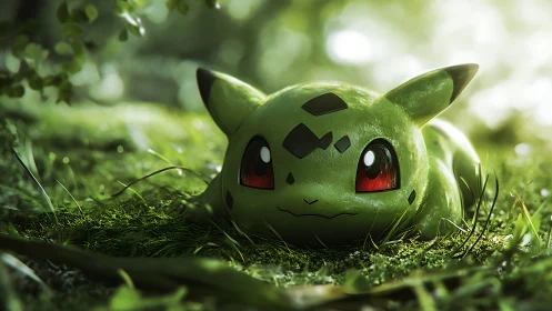 Biomorphic forest creature rendered with volumetric backlighting.