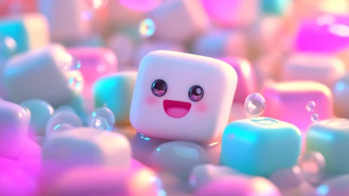 Marshmallow Dreams in Neon Candy Land.
