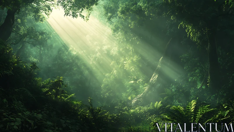 Volumetric Light Penetration Through Stratified Forest Canopy.