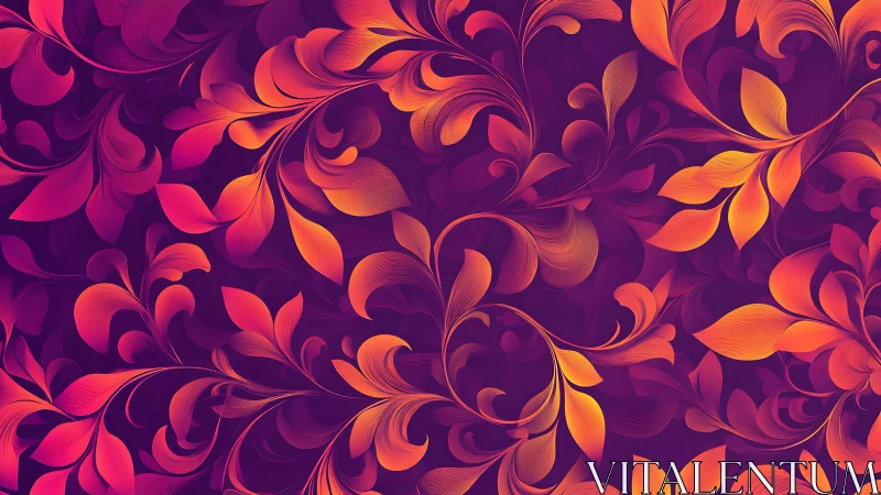 Glowing floral swirls dance gently across a rich purple night