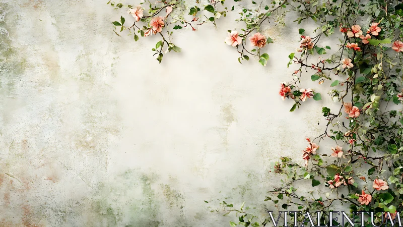 Climbing Coral Blossoms on Weathered Dreams.