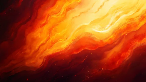 Molten Abstraction: Fluid Fire Gradient Render with Dynamic Luminescence.