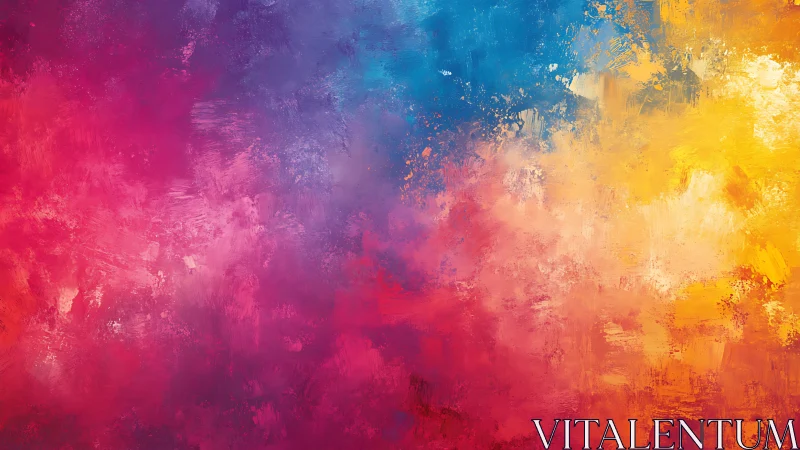 Multicolor abstract texture with blended warm and cool hues.