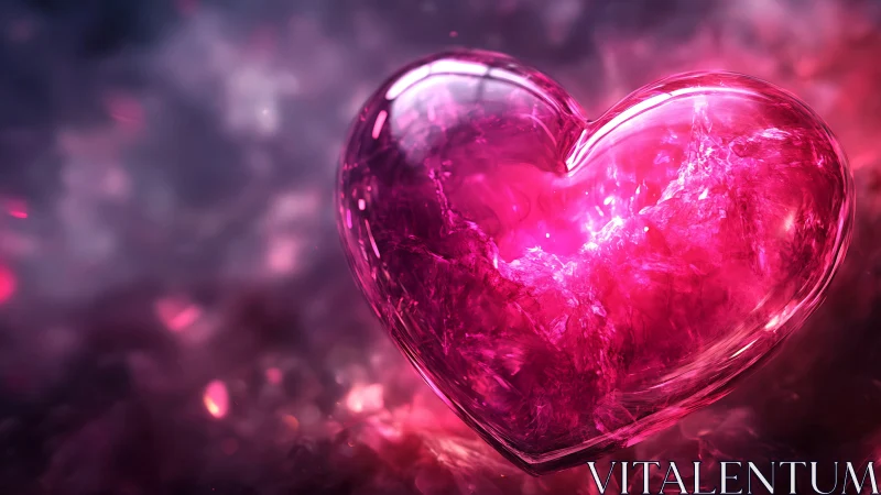 Crystalline Heart Pulses with Liquid Magenta Energy