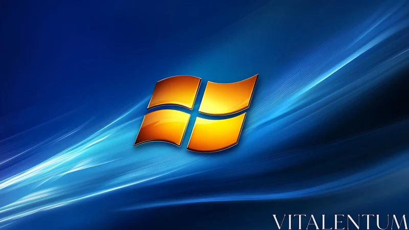Windows Logo Surge: Digital Momentum Through Electric Blue.