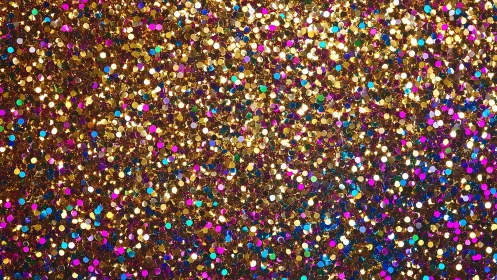 Glitter galaxies collide in a shimmering confetti universe