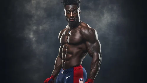 Athlete in Peak Form: Strength and Confidence on Display