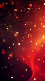 Luminescent Bokeh Cascade Through Warm Chromatic Spectrum.