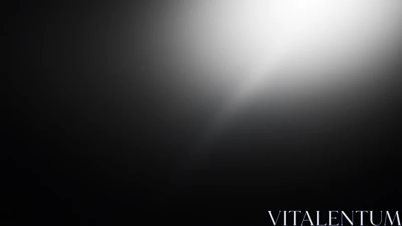 Radial white spotlight gradient dissolves into deep black field