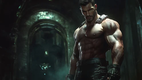 Storm-scarred warrior stalks the cathedral of shadows.