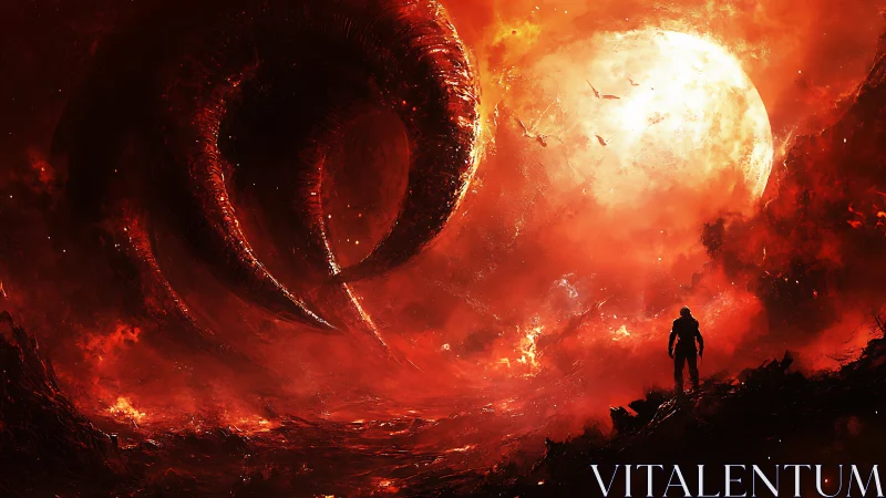 Lone astronaut measures the burning heartbeat of a cosmic maw